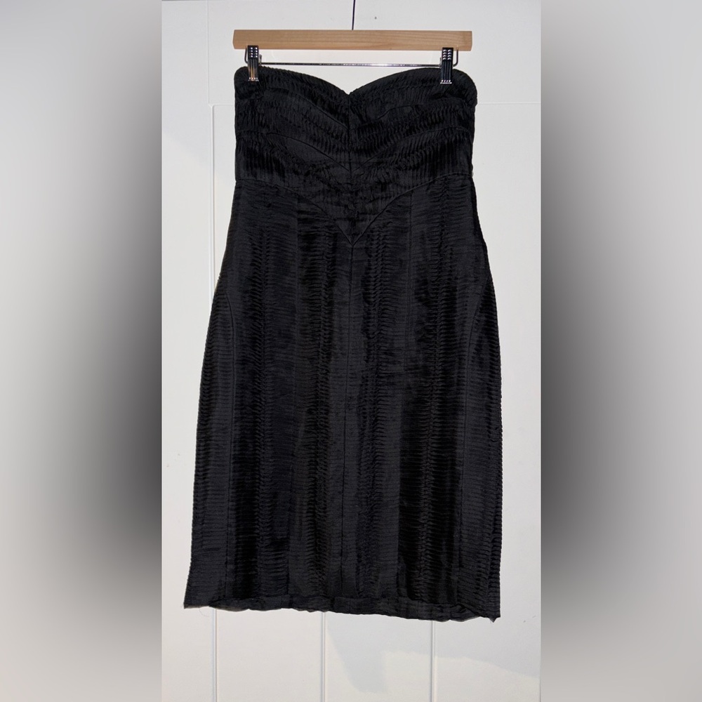 BCBGMaxAztia Strapless Silk Mini Dress Women 8 Holiday Cocktail New Year's Party